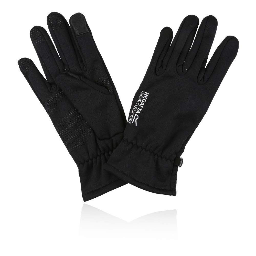 Regatta Mens Touchtip Tech Extol Stretch Gloves - Black