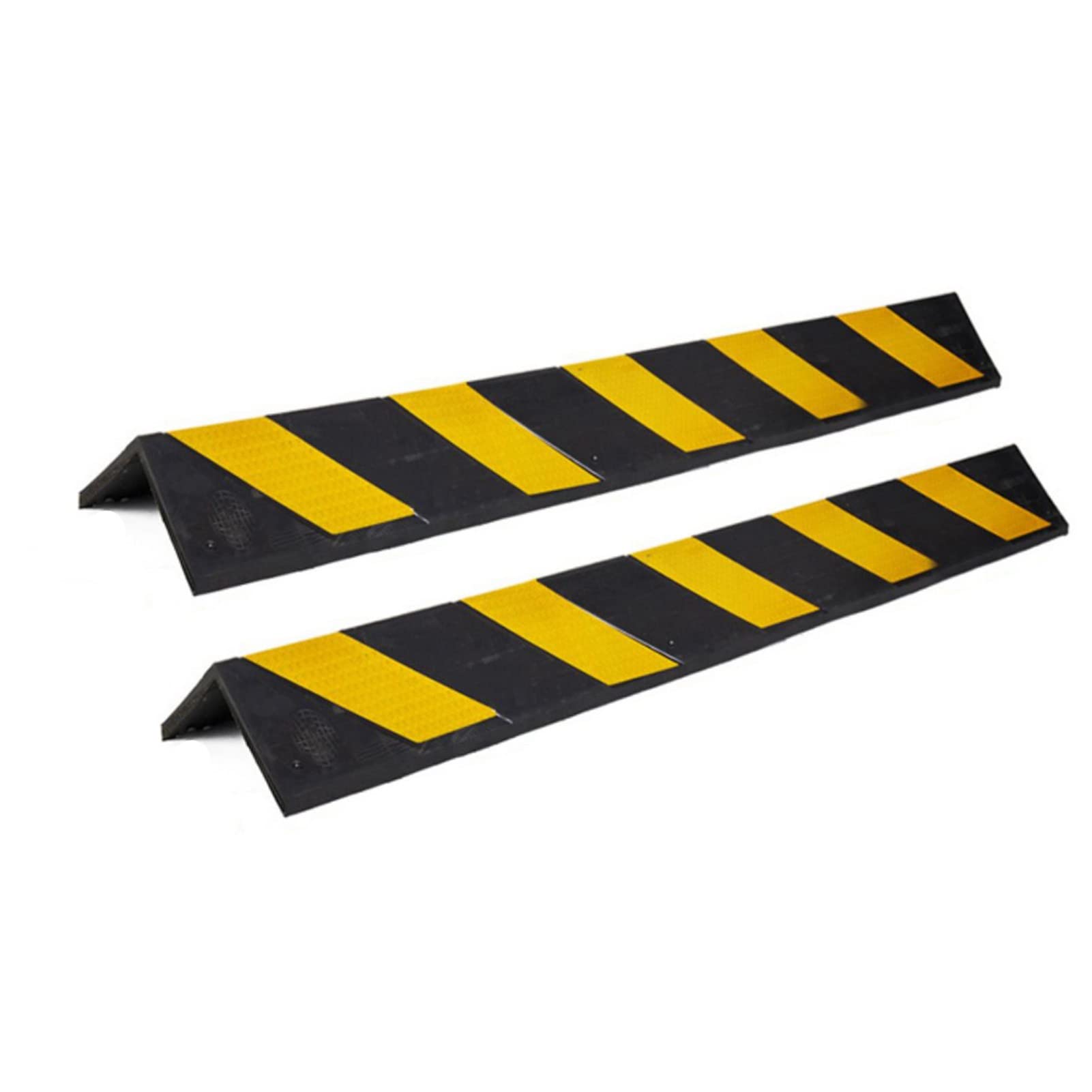 Protectores de Esquina de Pared, Protectores de Esquina de Goma Reflectante - Protectores de Borde de 47,2 Pulgadas para garajes y columnas de almacenes, protegen Las Puertas y los Bordes de