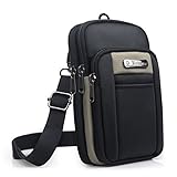 Praktische praktische Struktur: 1 Kartenhalter vorne + 3 Reißverschluss-Hauptfach + 1 Stifthalter auf der linken Seite mit einem zusätzlichen verstellbaren abnehmbaren Schultergurt und einem Hüftgurt, der die Tasche beim Laufen, Klettern oder anderen intensiven Sportarten straffen kann.