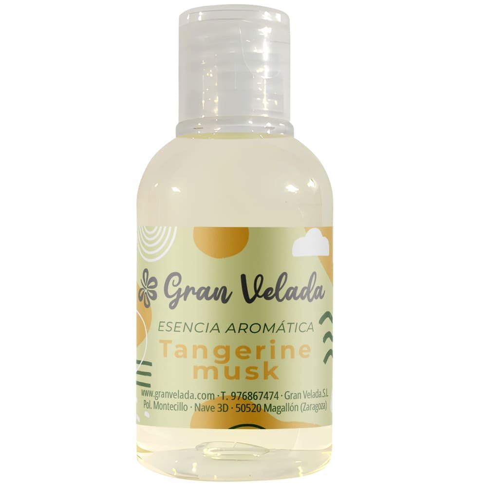 Gran Velada - Duftöl Tangerine Musk 1000 ml | Aromatisches Parfumöl für Seifen und Kerzen, Exotische Mandarine und Moschus, Hochkonzentriertes Aroma für DIY Kosmetik und Raumdüfte
