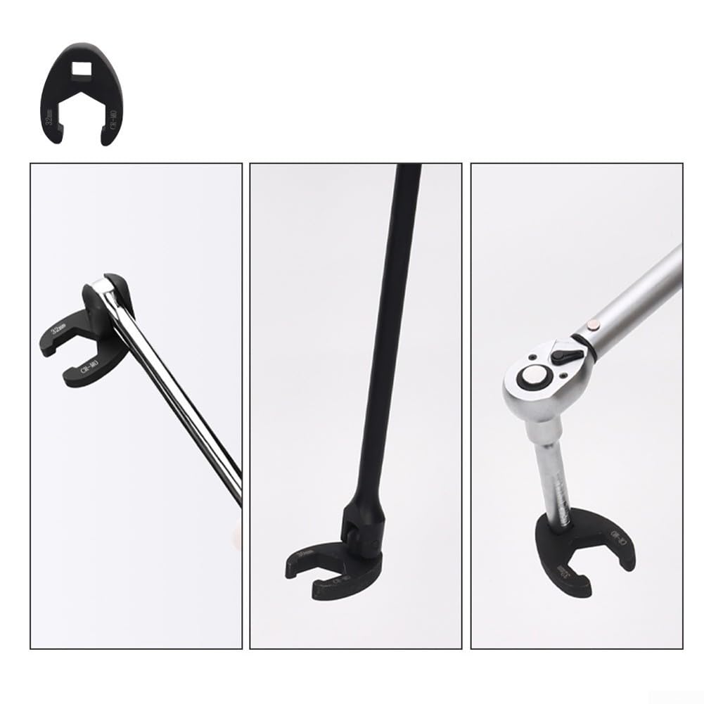 Zestaw 19 kluczy płasko-oczkowych, metalowych, do nakrętek kielichowych, rozmiary napędu 1/2 cala i 3/8, 8 mm-32 mm, sześciokątne klucze płaskie grzechotek EXS