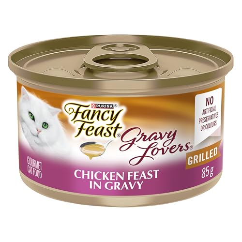 Fancy Feast sauce poulet chat, 85 g, 24 boîtes
