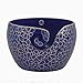 Hind Handicrafts Premium Solid Handmade Crafted Floral Metallic Finish Aluminium Portable Yarn Storage Bowl - Holder for Knitting Crochet Hook Accessories (6