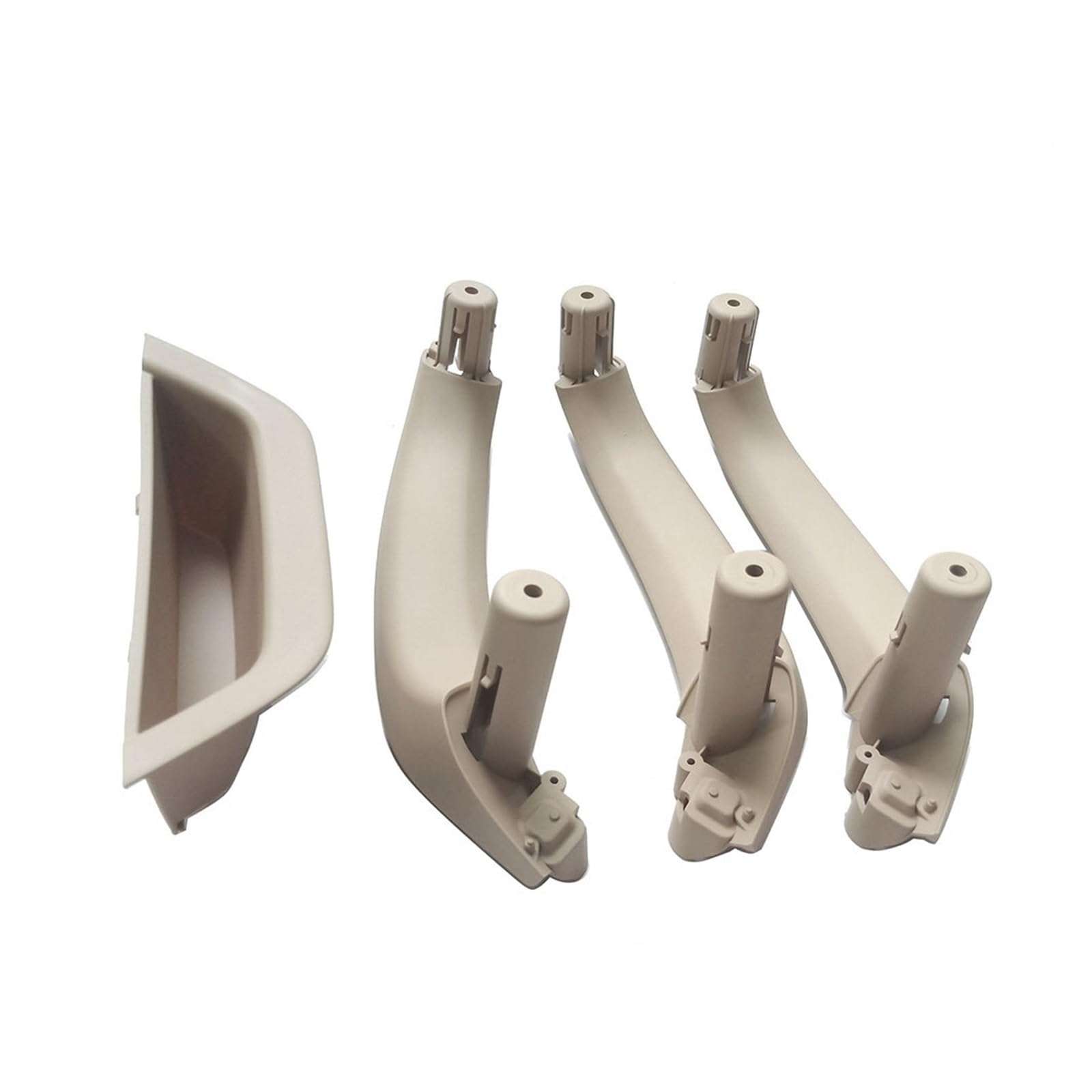 PBPLZWVWA Car Inside Door Handle Pull Trim Cover for X3 X4 F25 F26 4PCS Passenger Door Inside Handle Cover Armrest Panel Inner Pull Trim LHD RHD(LHD-Oyster)