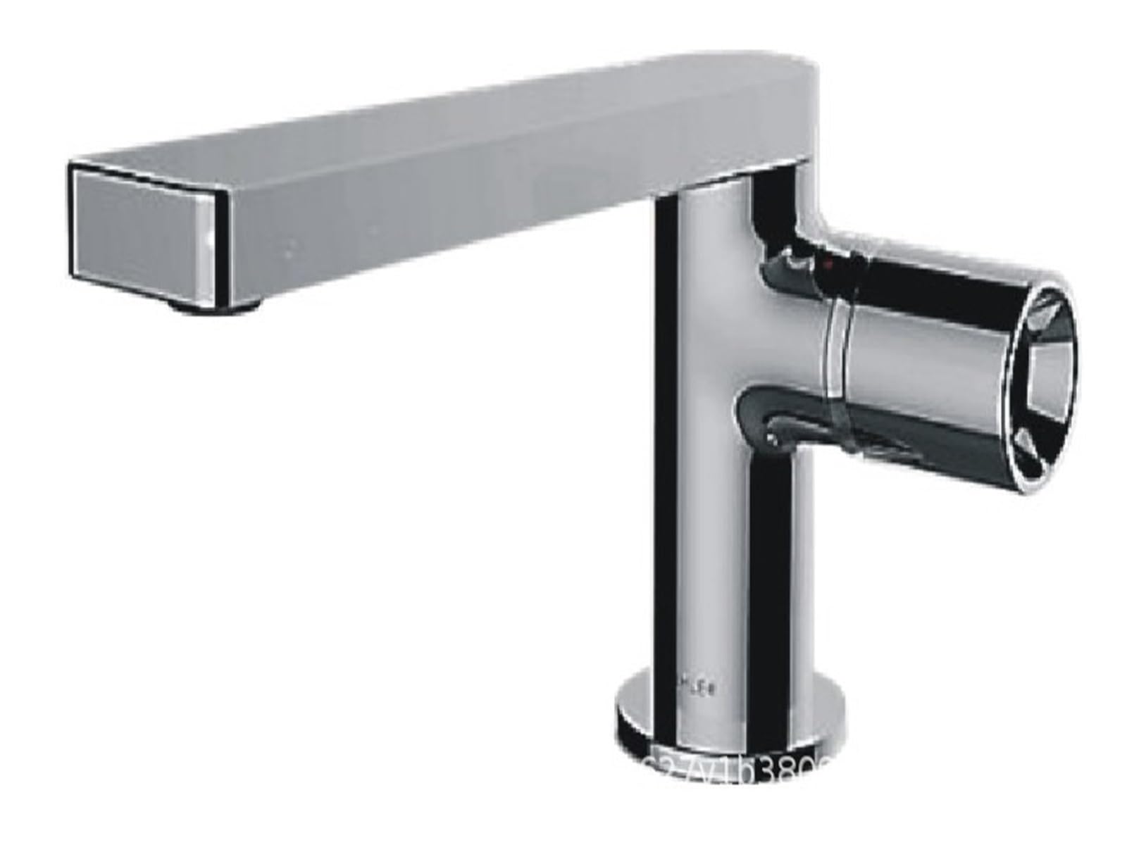 Robinet de lavabo monotrou en cuivre avec mitigeur eau chaude et froide