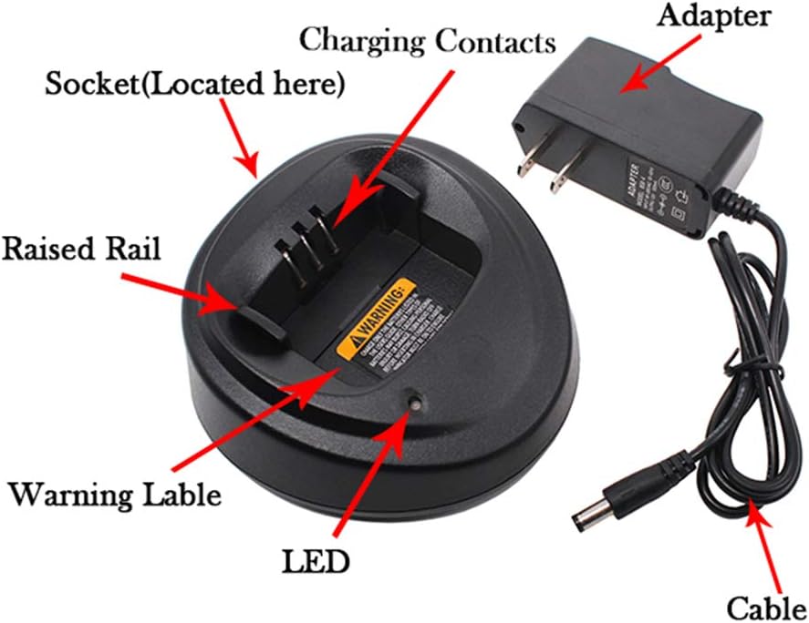 CP200D Radio Battery Charger WPLN4137 WPLN4137BR Compatible for Motorola R2 CP150 PR400 CP040 CP140 EP450 DEP450 CP180 Radio NNTN4497 NNTN4970 NNTN4851 NNTN4598 Battery - Image 2