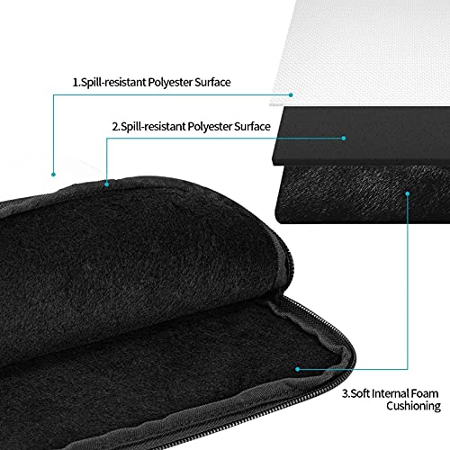 Solid Color White Laptop Sleeve Case 17 Inch Suitable for Notebook Computer Tablet Traveling Carrying Simple Case3