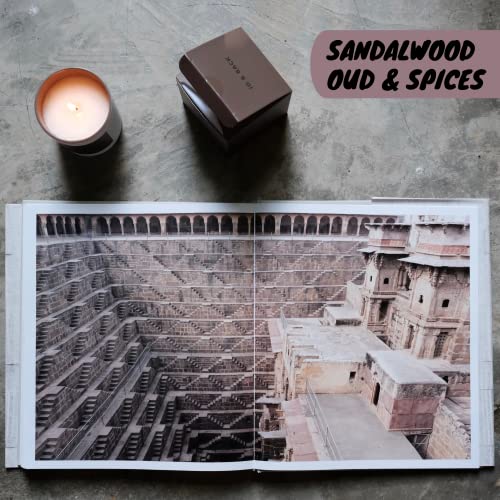 Sandalwood Oud & Spices, Premium Scented Candles, Non Toxic, 46H Burn, 8.1Oz Soy Wax, Aromatherapy, Strong And Long Lasting Jar Candle For Home, Gifts For Women And Men, Spring Candle, Velas Aromatica #TOP4