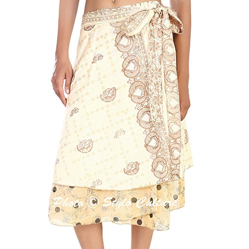 Gipsy Wrap Around Mini Skirt Wholesale Magic Wrap Womens Printed Skirt 3 Pc Lot Multicoloured2