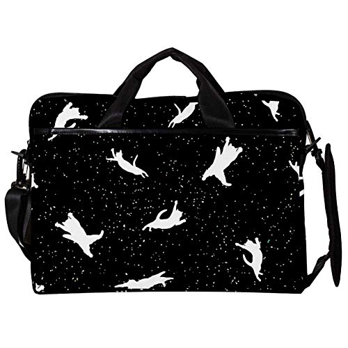 Bolso bandolera para portátil de 15.4 pulgadas maletín blanco acolchado antichoque