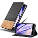Produktbild Cadorabo Hülle für Huawei P8 LITE 2017 in SCHWARZ BRAUN  Handyhülle mit Magnetverschluss, Standfunktion und Kartenfach  Case Cover Schutzhülle Etui Tasche Book Klapp Style