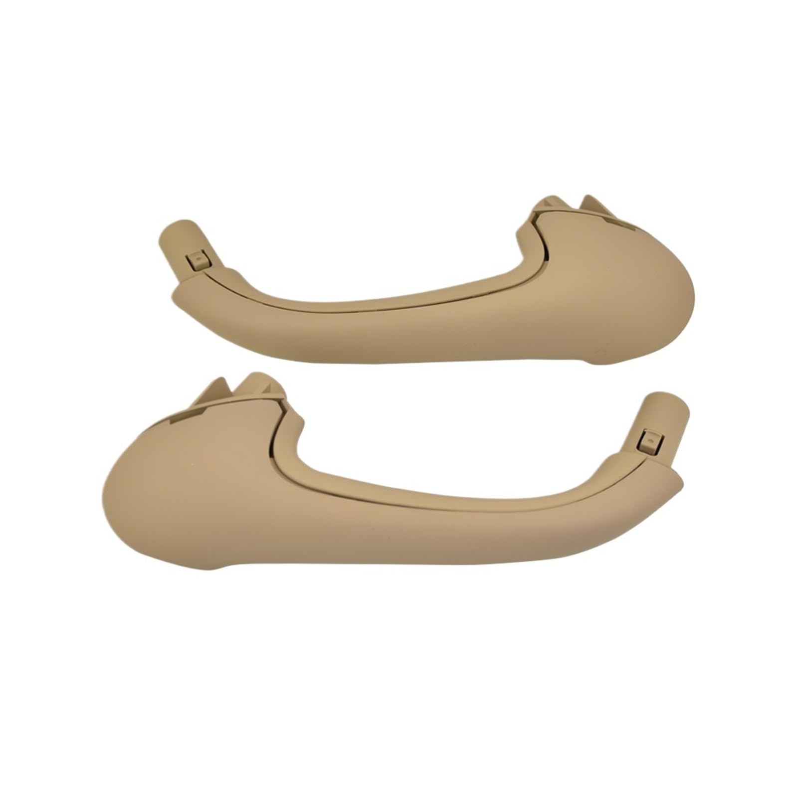 Car Front Left + Right Inner Door Pull Handle Cover Set Auto Interior Accessories Compatible With Mercedes Benz C Class W203 2000-2007(Beige Left Right)