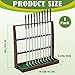 Lenwen Golf Putter Stand Wooden Display Rack Golf Club Holder Stand Floor Display Rack Club Organizer for Storage Sports Indoor Home Office Simulator(Hold 13 Clubs 30 Balls Storage,Elegant,Brown)
