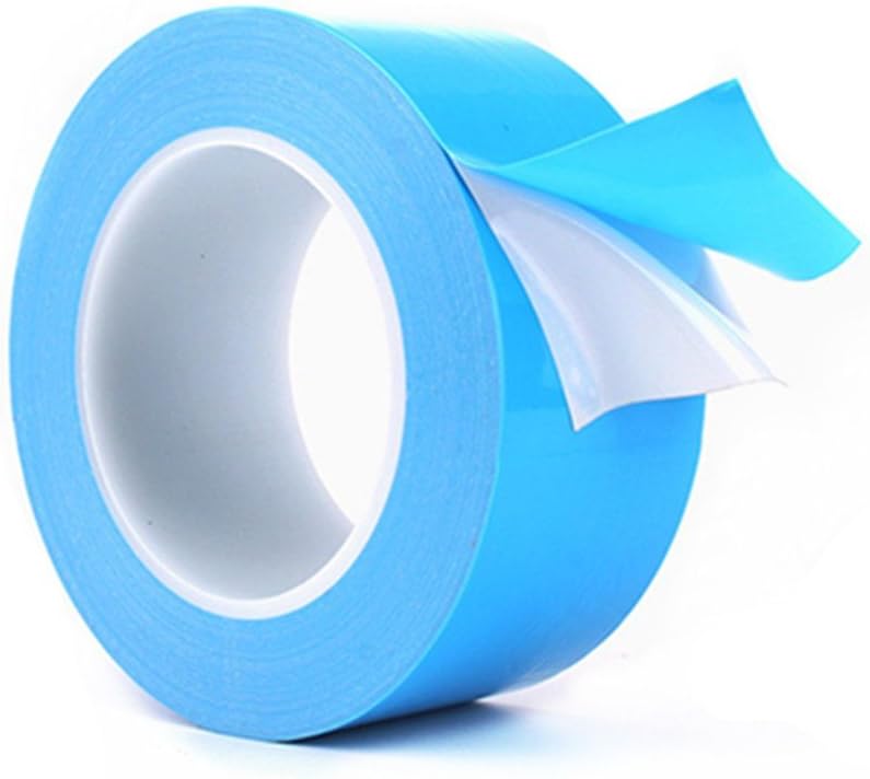 Thermal Adhesive Tape Pad – Alternative to Thermal Paste/Grease Apply to Heatsink,LED,IGBT, IC Chip,Computer CPU,GPU,Modules, MOS Tube,SSD Drives (25M x 10mm x 0.25mm)