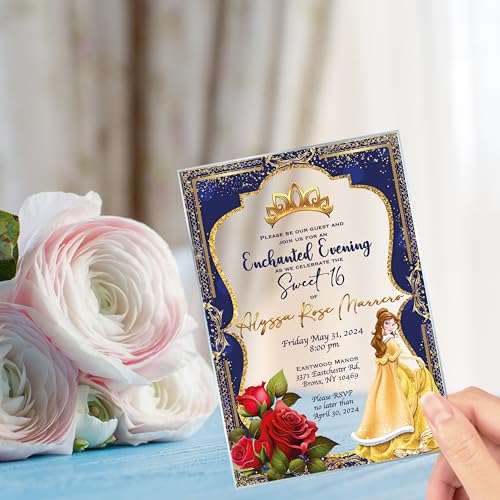 Avior Quinceanera Acrylic Invitations