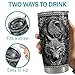 Viking Cup Tumbler 20oz Viking Gifts for Men Vikings Stainless Steel Insulated Tumblers Coffee Travel Drinking Mug Gift for Birthday Christmas