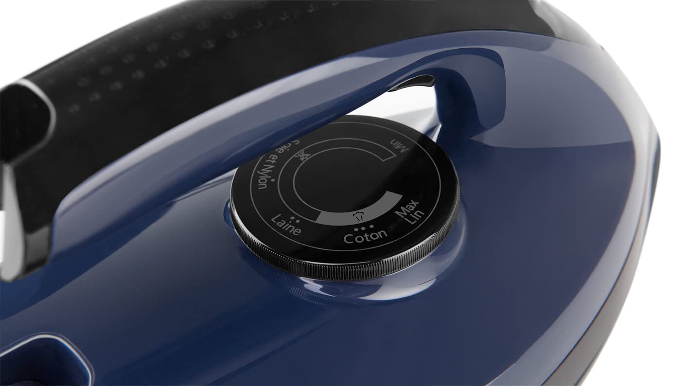 Orbegozo VP 8550 Centro de Planchado a Vapor, Planchado en Seco y a Vapor, Regulador de Temperatura, Botón Autolimpieza, Depósito de Agua Extraíble 1.2 L, 2400 W, Azul