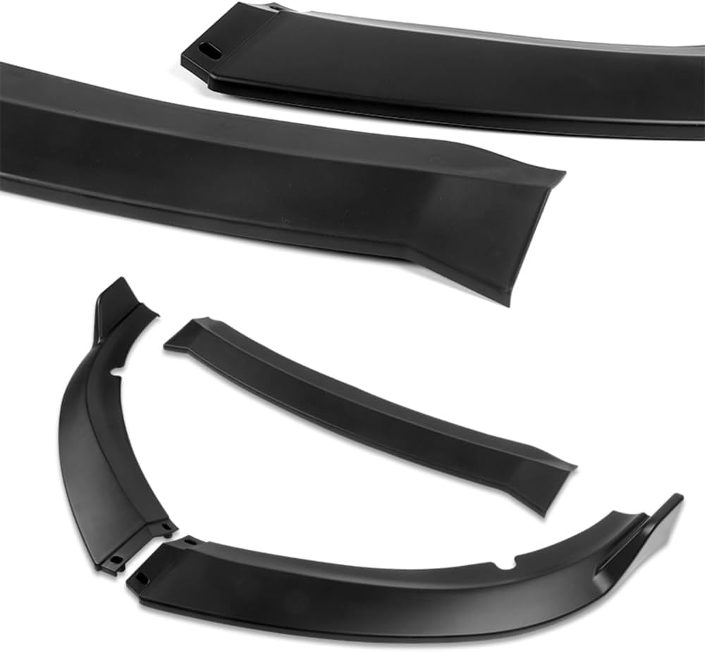 Q1-TECH, 9PCS Front Bumper Lip & Side Skirt Extensions Diffuser Compatible with Dodge Charger SE/RT/SXT/GT Base Trim 2015-2023, Front Bumper Lip Air Chin Body Spoiler Splitter ABS (Matt Black)