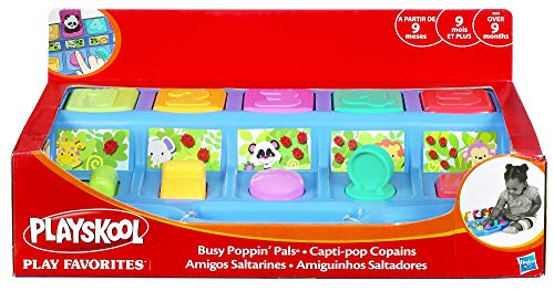 Playskool - Busy Poppin'Pals, Les Animaux Sauteurs - Jouet 1er âge - Jouet 9 mois