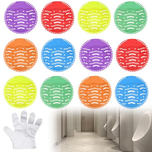 20 piezas de colador urinario: 6 colores con aroma 30 días efecto frescor piedras orinal premium filtro orinal universal con protección contra salpicaduras ambientador guantes desechables