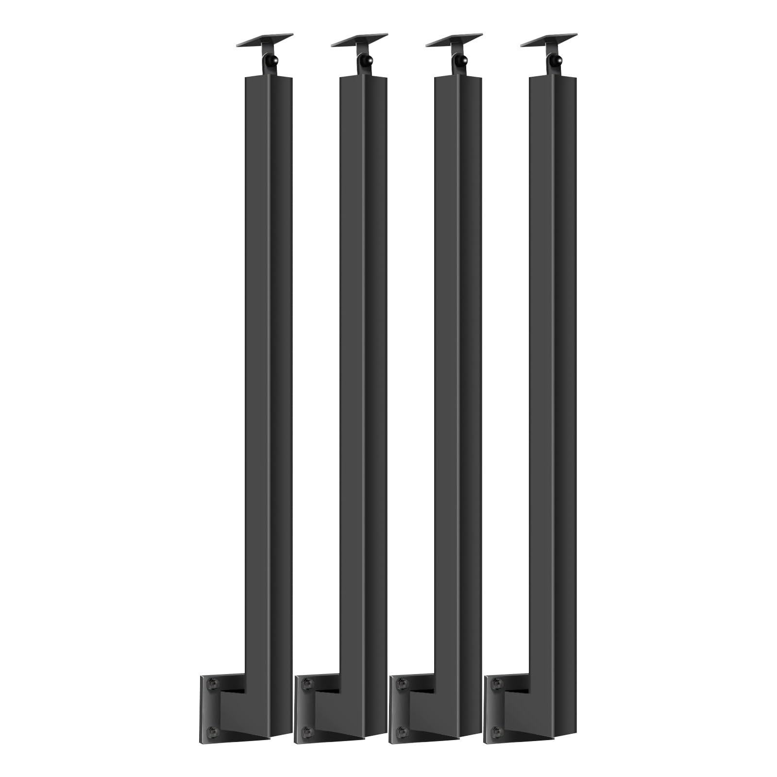 Balustres en fer forgé noir 70 cm pour escalier extérieur et garde-corps