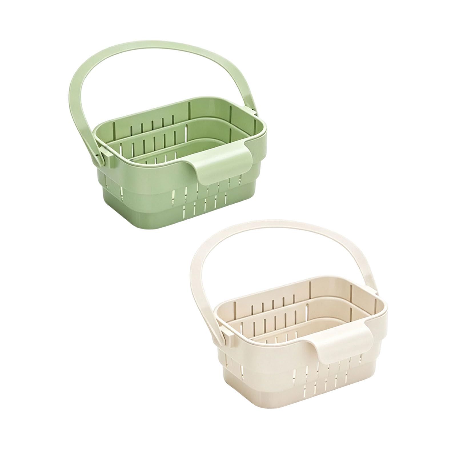 Pangboer Rinse Holder Basket Set, Over Sink Expandable Foldable Pp Organizer, 2 Pack For Produce, Utensil Storage, Sponge Drying, Daily Kitchen Prep Sink Strainer Basket Hanging Drain Foldable Drainer Rinse