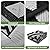 5x8 Outdoor Patio Rug with Carry Bag, Waterproof Outdoor Plastic Straw Rug RV Camping Rug, Reversible Picnic Mat Outside Carpet for Backyard, Porch, Balcony, Deck, Black & Light Grey