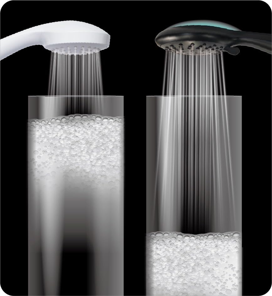 Japan Made Nano Micro Bubble Shower Head Bonheur by AQUA BULLE