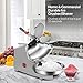 Flexzion Electric Ice Shaver Crusher Machine 300W Snow Cone Maker Shaved Ice Slushie Maker with Stainless Steel Body, Blade, Tray Commercial Slush Machine for Kitchen, Party, Restaurant, Home Syrups