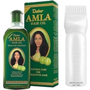 Amla Hair Oil Bundle – Growth Oil 300ml & Mahn K Collection Oil Applicator Bottle | Indian Remedy for Hair Growth & Scalp Care | Hair Oils for Hair Growth & Nourishment