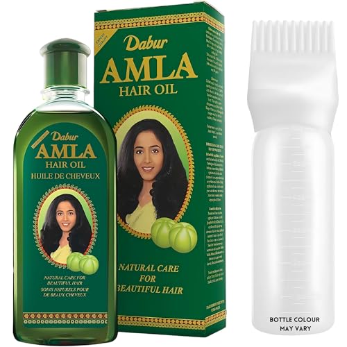 Amla Hair Oil Bundle – Growth Oil 300ml & Mahn K Collection Oil Applicator Bottle | Indian Remedy for Hair Growth & Scalp Care | Hair Oils for Hair Growth & Nourishment