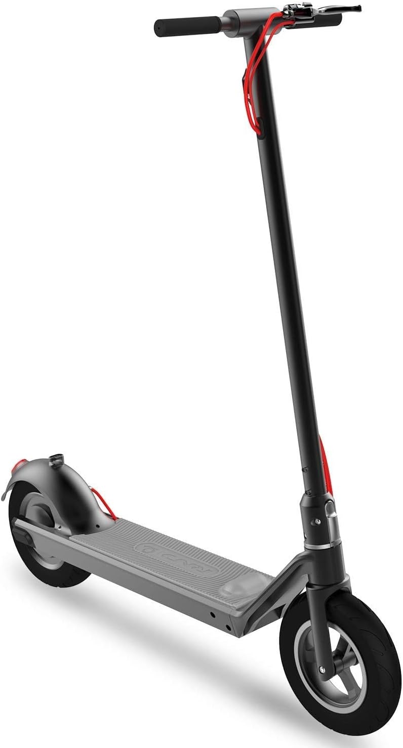 RND-M1 Electric Scooter Black, max 25 km/h Speed, max 25 km Travel Distance, 10.5" self-healing rear tire, foot throttle Accelerator, Dual E-ABS and disc brakes, for Adults Only (NOT FOR KIDS)