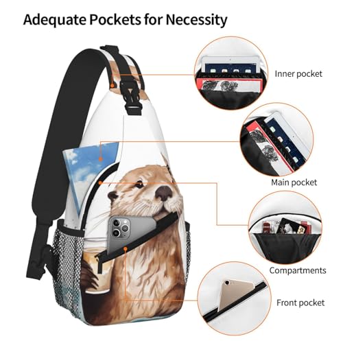 Bolso bandolera Sea Otter para mujeres y hombres miniatura 5