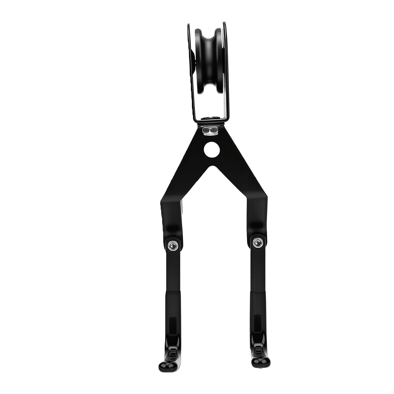 de Polea de Elevación de Techo de Garaje, Soporte de Elevación de 4 Puntos para Almacenamiento Superior con Ruedas de Polea Resistentes, Cuerda de Nailon de 30 Pies, Capacidad