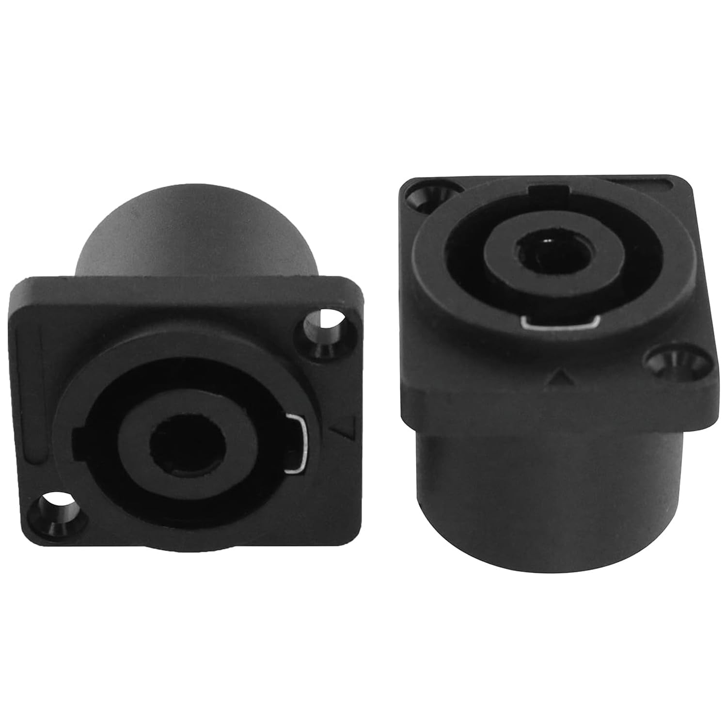 Greluma 6 pcs connecteurs femelles audio à 4 broches à verrouillage par rotation, compatibles avec les prises Speakon NL4MP, NL4MPR, NL4FC, NL4FX et NLT4X.