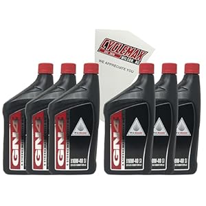 Cyclemax Six Pack Compatible With Honda Gn4 Engine 10W-40 Oil 08C35-A141M01 Contains Six Quarts And A Funnel 1 51cumvbcrdl. sl500 . ss300