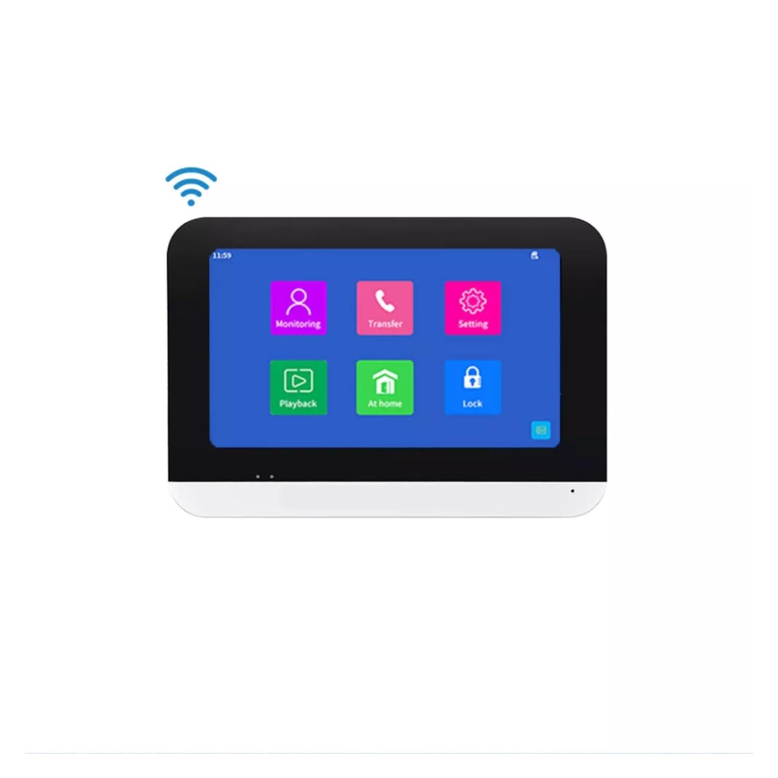 7 Cal Inteligentny Wideodomofon IP Domofon Karta RFID 1080P Monitor Przewodowy Wifi Zewnętrzna Kamera Hasło Klawiatura Do Willi WyraźNy Wyświetlacz Ochrona Każdą Pogodę