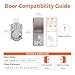 Amazon Basics Traditional Electronic Keyless Keypad Deadbolt Door Lock, keyless Entry Door Lock, Keyed Entry Option, 1-Pack, Satin Nickel
