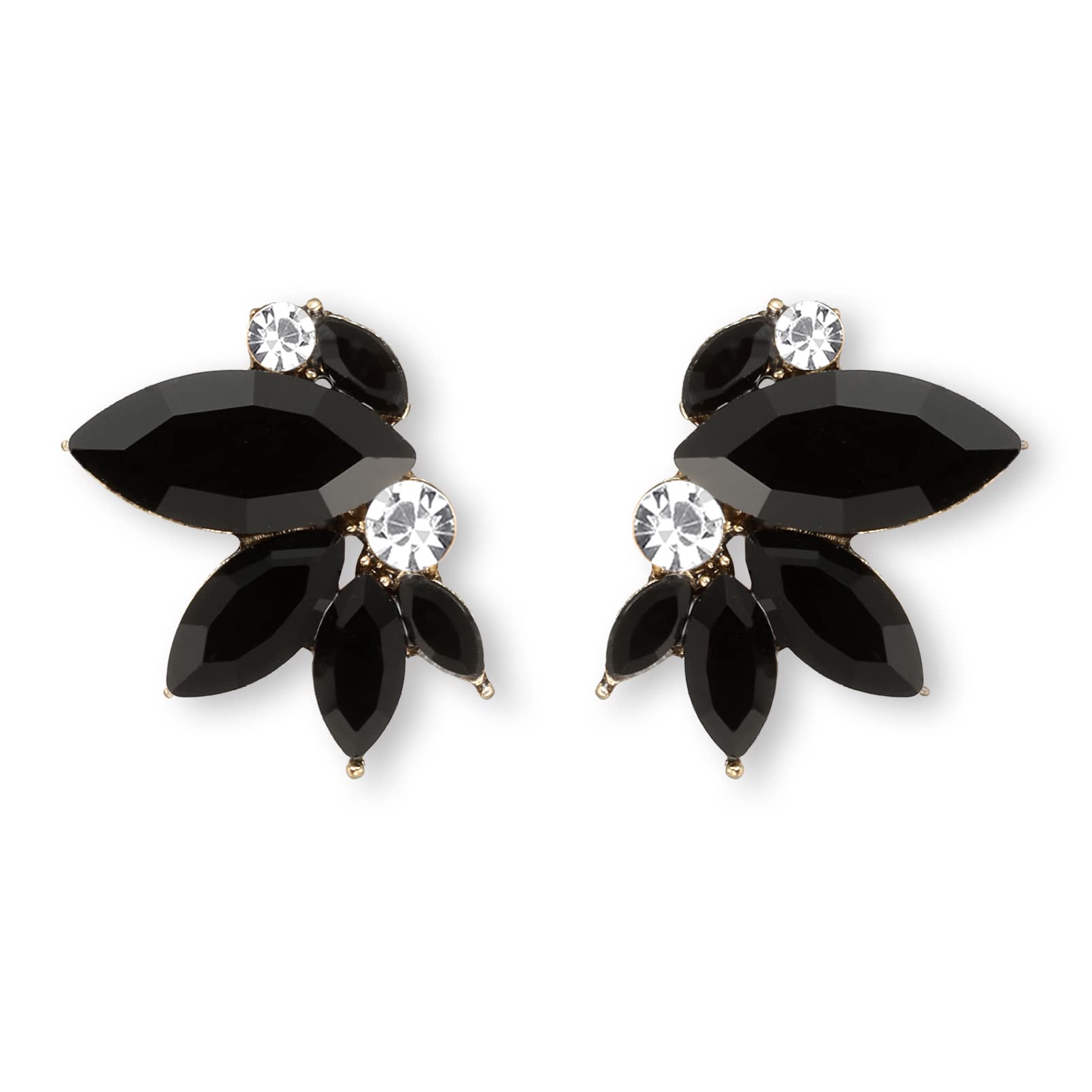 Sparkly Rhinestone Drop Earring Dainty Faux Crystal Earring Studs for Women Wedding Prom Party