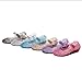 Dongni Princess Costumes Jelly Flats Shoes, Cosplay Birthday Party Dress Up Sandals for Little Girls, Frozen Inspired,Toddler or Kids Gold
