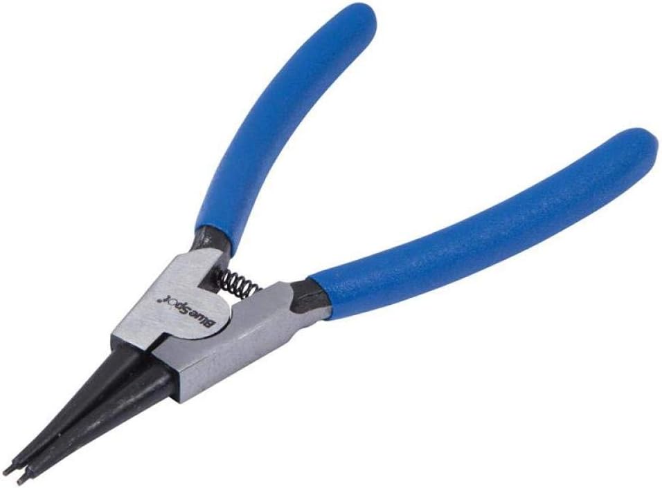 Blue Spot Tools 08704 External Straight Tip Circlip Plier, Blue, 150 mm