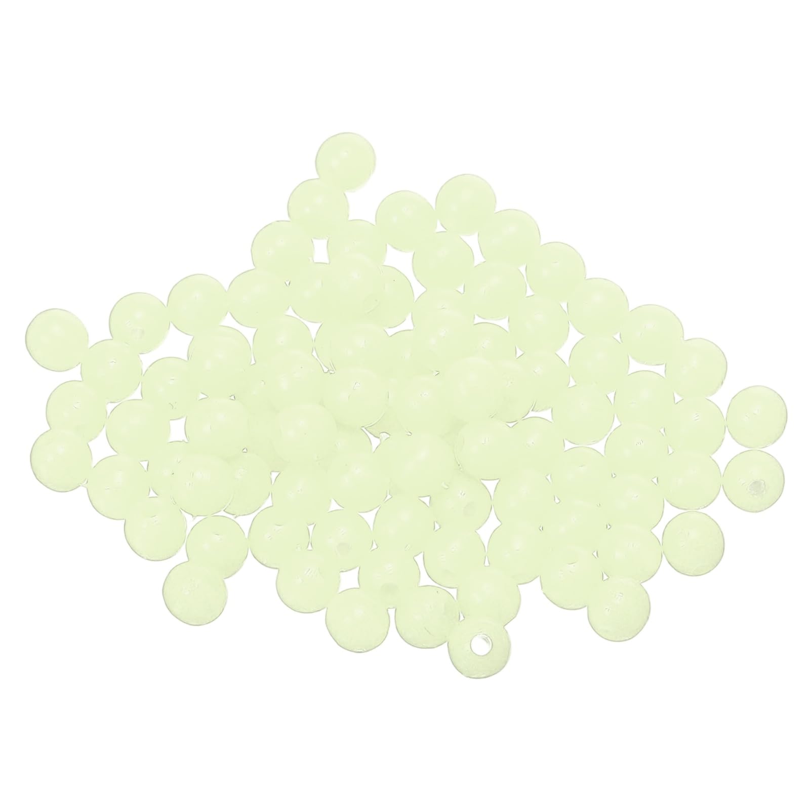 YELARXI Fishing Beads Glow Soft Plastic Fish Rigs 5 mm (1000 Pack, Natural Color)