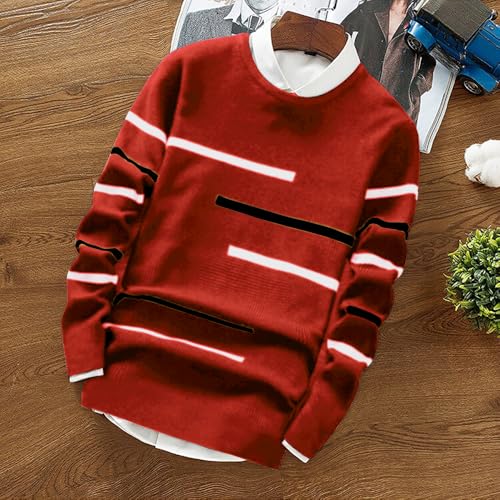 Image of Noble Monk Men Full Sleeve Round Neck T-Shirt | Printed Sleeves |Regular fit Tshirt for Men