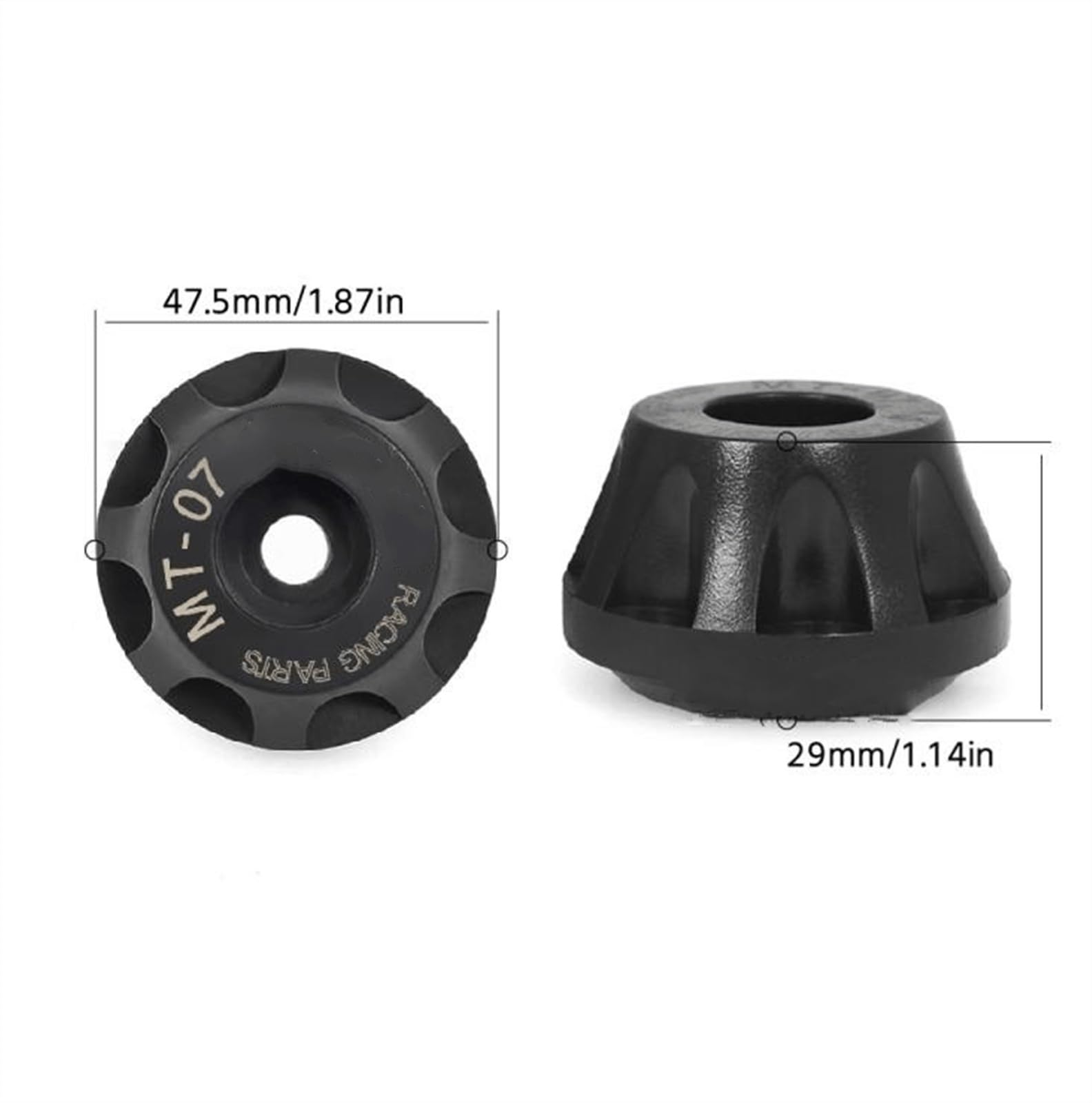 Fireleopard Assale Anteriore Posteriore Forcella Crash Slider Protezione Ruota Moto Compatibile con Yamaha MT-07 FZ-07 2014-2023 XSR700 MT07 FZ07