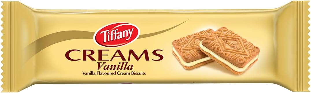 Tiffany Creams Vanilla Cream Sandwich Biscuits, 80g