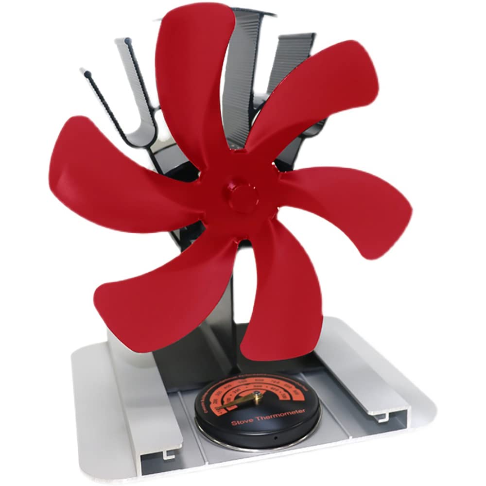 Amazon.co.jp: Oil Stove Fan, Wood Stove Fan, Eco Fan, No Power Required,  Base Plate Included, Thermometer Included, Circulator (Red) : Home u0026 Kitchen
