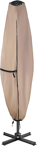 Miniatura 33 de ULTCOVER - Funda para sombrilla de patio Mercado marrón