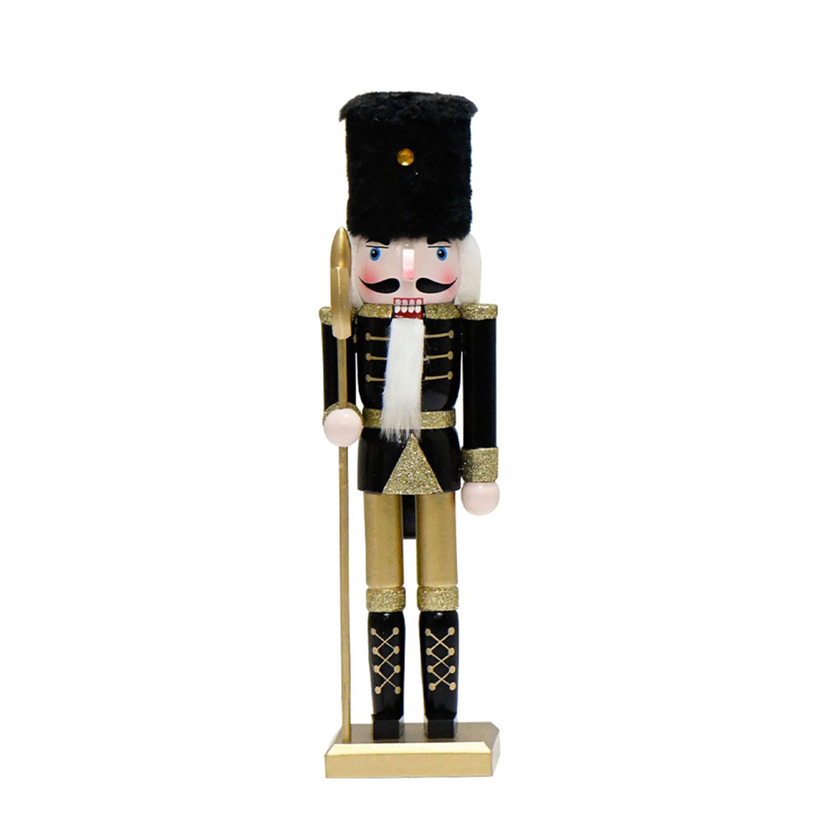 carotoe Wooden Nutcrackers Soldier Figurines Ornaments Nutcrackers Puppet Desktop Kids Gifts Christmas Home Decorations Christmas Decoration Figures Festival Ornaments Wooden