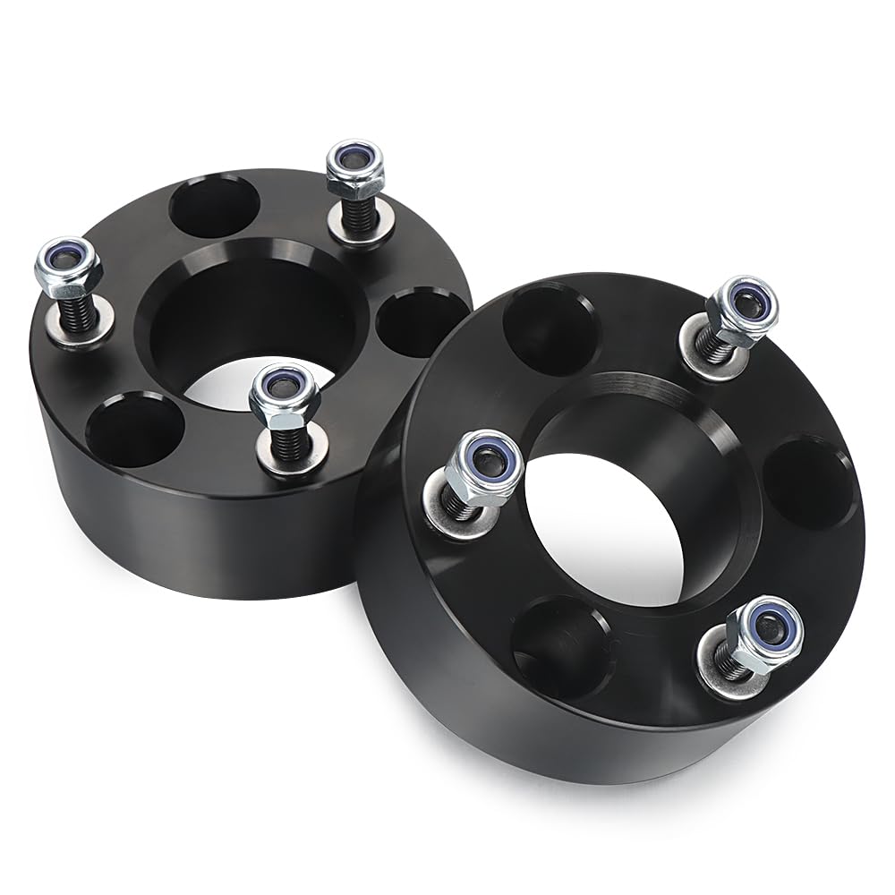 3" Ram 1500 Leveling Lift Kit, 3in Front Suspension Lift Kit Forged Strut Spacers for 2006-2024 Dodge Ram 1500 4WD, Dakota 2WD/4WD 2005-2007&2009-2011, CNC Machine Black Anodized