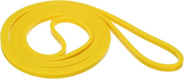 PATIKIL Bandes de résistance, 6.8 Ft 5-15 LBS Bandes d'aide à tirer, bandes d'entraînement pour l'entraînement musculaire à étirement corporel, jaune